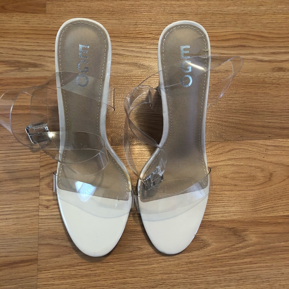 EGO clear strap heel